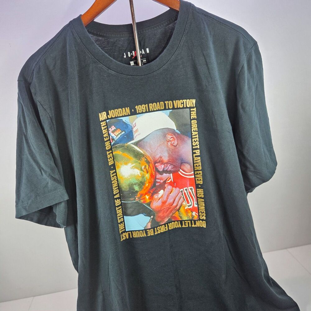 Jordan Brand 1991 Road To Victory T-Shirt Black XXL